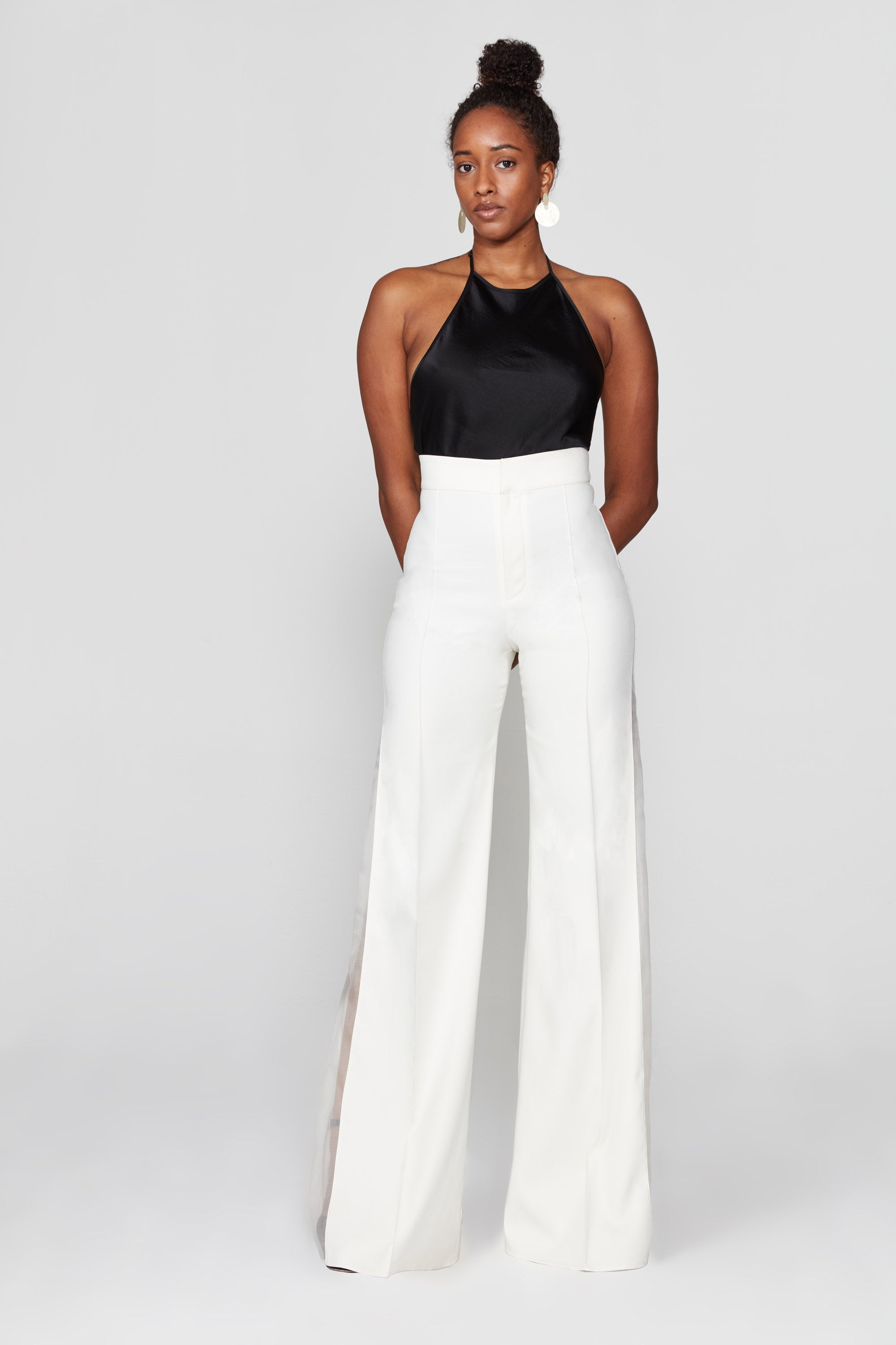Wide legged white pants Clearance