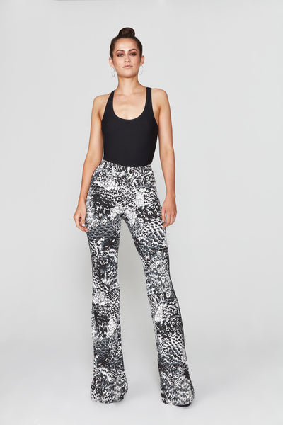 Celeta Pant - Limited Edition Feather Print: thesixes.com